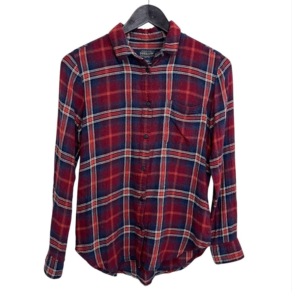 Pendleton Wool Blend Plaid Button Up Shirt